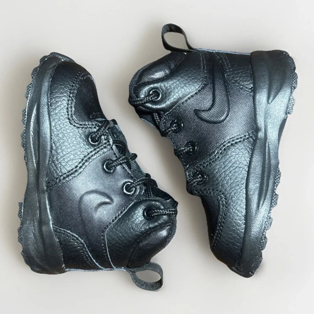 Nike Manoa LTR‎ (TD) Boots BQ5374 001 Toddler Athletic Black Shoes Size 6c
